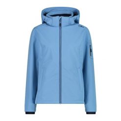 Kurtka damska turystyczna CMP 39A5006. Niebieskie kurtki sportowe damskie CMP, xs, bez wzorów, z softshellu, bez kaptura, trekkingowe. Za 340.00 zł.