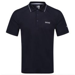 Męska Koszulka Polo Maverik V. Niebieskie koszulki polo męskie Regatta, m, bez wzorów, bez ramiączek. Za 73.99 zł.