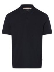 BOSS koszulka polo Mężczyźni Bawełna niebieski, XL. Niebieskie koszulki polo męskie Boss, m, bez wzorów, z bawełny, klasyczne, bez ramiączek. Za 399.95 zł.