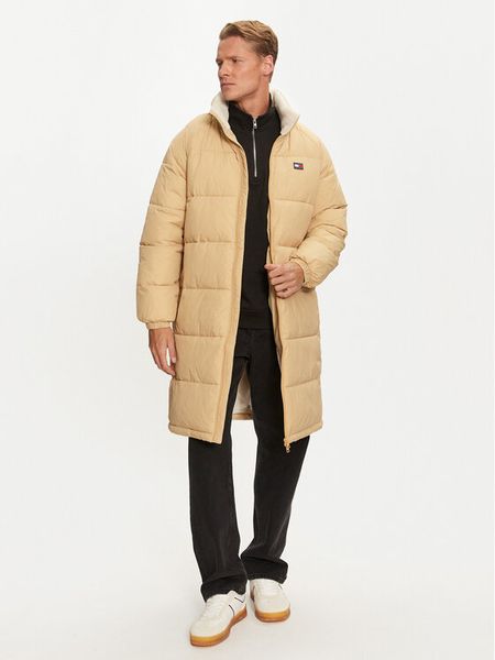 Tommy Jeans Kurtka zimowa DM0DM20604 Beżowy Regular Fit. Brązowe kurtki męskie Tommy Jeans, na zimę, m, bez wzorów, z jeansu, bez kaptura. Za 719.99 zł.