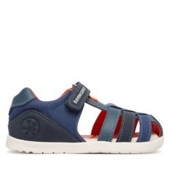 Sandały Biomecanics. Niebieskie sandały chłopięce Biomecanics, bez zapięcia. Za 259.99 zł.