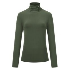 Sweter damski Euro-Star Sofia. Zielone swetry damskie EURO-STAR, na zimę, l, bez wzorów, ze skóry, eleganckie, bez kołnierzyka, bez ramiączek, długie, bez kaptura. Za 231.00 zł.