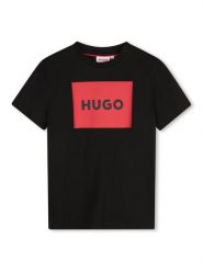 HUGO T-Shirt G00334 S Czarny Regular Fit. Czarne t-shirty dla chłopców Hugo, bez wzorów, z bawełny, bez ramiączek. Za 179.99 zł.