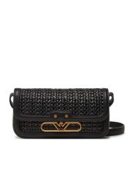 Emporio Armani Torebka EW001212 AF15873 UC001 Czarny. Czarne listonoszki damskie Emporio Armani, bez wzorów, ze skóry, bez dodatków. Za 679.99 zł.
