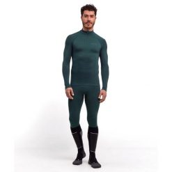 Koszulka z długim rękawem i zamkiem błyskawicznym Falke Maximum Warm. Zielone bluzki z długim rękawem męskie Falke, m, bez wzorów, bez kołnierzyka. Za 465.00 zł.