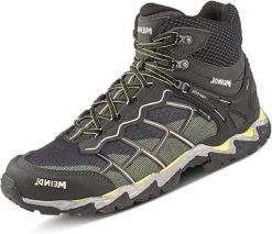 Buty turystyczne męskie Meindl Houston Mid Gore-Tex. Szare trekkingi męskie Meindl, do biegania, gore-tex. Za 845.91 zł.