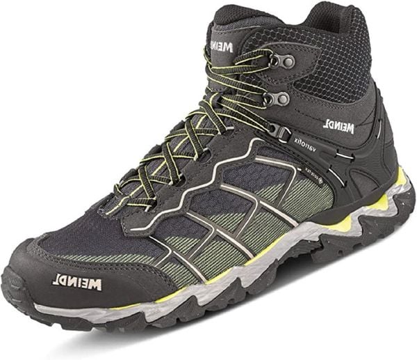Buty turystyczne męskie Meindl Houston Mid Gore-Tex. Szare trekkingi męskie Meindl, do biegania, gore-tex. Za 845.91 zł.