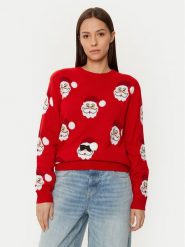Ysabel Mora Sweter 70028 Czerwony Regular Fit. Czerwone swetry damskie ysabel mora, s, bez wzorów, z syntetyku, bez kołnierzyka, bez ramiączek, bez kaptura. Za 139.99 zł.