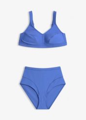 Zabudowane bikini z szybkoschnącego materiału (2 części). Czarne bikini damskie bonprix, bez wzorów. Za 89.99 zł.