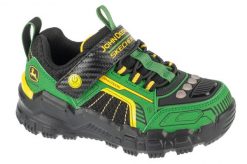 Buty sportowe Sneakersy chłopięce, John Deere: Adventure Track - Rugged-Bright. Czarne trampki i tenisówki chłopięce Skechers, bez wzorów, z materiału, sportowe, przed kostkę, bez zapięcia. Za 249.99 zł.