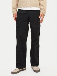 Jack & Jones Spodnie materiałowe Bill 12258307 Czarny Relaxed Fit. Czarne spodnie materiałowe męskie Jack & Jones, m, bez wzorów, z bawełny. Za 219.99 zł.
