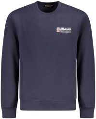 BLUZA NAPAPIJRI BEZ ZAMKA MĘSKA NIEBIESKA 2XL. Niebieskie bluzy męskie Napapijri, m, bez wzorów, bez kaptura. Za 378.21 zł.