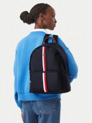 Tommy Hilfiger Plecak Popette Dome Backpack Corp AW0AW19243 Granatowy. Niebieskie plecaki damskie Tommy Hilfiger, bez wzorów, z materiału. Za 489.99 zł.