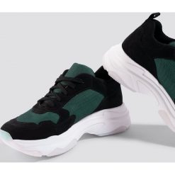 NA-KD Shoes Buty sportowe NA-KD Chunky - Black. Czarne obuwie sportowe damskie NA-KD Shoes, z gumy. Za 242.95 zł.