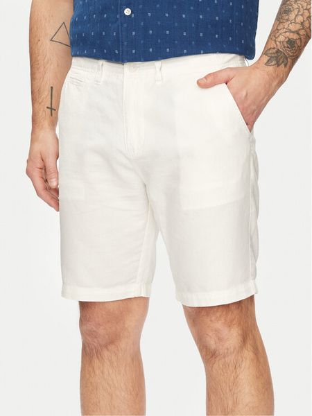 Guess Szorty materiałowe M4GB59 WG8B0 Écru Regular Fit. Szorty męskie Guess, m, z aplikacjami, z bawełny. Za 239.99 zł.