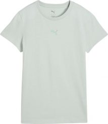 Puma Koszulka damska Puma Ess Centered Cat Logo Tee miętowa 692916 29 S. Zielone t-shirty damskie Puma, s, bez wzorów, bez kołnierzyka. Za 98.99 zł.