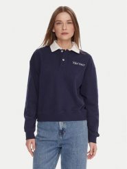 United Colors Of Benetton Bluza 3WNWD3011 Granatowy Regular Fit. Niebieskie bluzy damskie United Colors Of Benetton, xs, bez wzorów, z bawełny, bez kaptura. Za 279.99 zł.