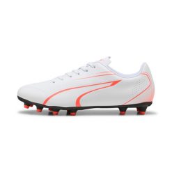 Buty piłkarskie Puma Vitoria FG/AG. Białe buty sportowe męskie Puma, bez zapięcia, do piłki nożnej. Za 290.50 zł.