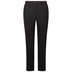 Damskie Spodnie Softshellowe Tawny DLX. Czarne spodnie materiałowe damskie Trespass, l, bez wzorów, z elastanu. Za 505.99 zł.