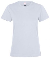 Clique Premium Fashion-T Women – premiumowa koszulka damska 100% bawełna – white. Białe t-shirty damskie CLIQUE, xs, bez wzorów, z bawełny, klasyczne, bez kołnierzyka. Za 117.93 zł.