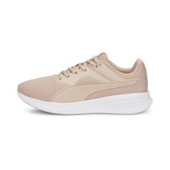Buty sportowe damskie Puma Transport. Czerwone obuwie sportowe damskie Puma, bez wzorów, z materiału, do biegania. Za 198.89 zł.