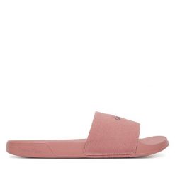 Klapki Calvin Klein. Czerwone klapki damskie Calvin Klein, bez wzorów, bez obcasa. Za 169.99 zł.