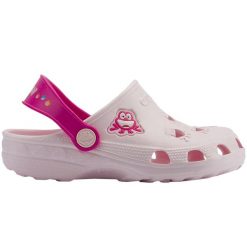 Chodaki dziecięce Coqui. Czerwone buty sportowe dziewczęce 4f, bez wzorów, bez zapięcia. Za 67.99 zł.