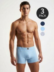 Bawełniane bokserki Long 3 pack - szary. Szare bokserki męskie Sinsay, l, bez wzorów, z bawełny. Za 29.99 zł.