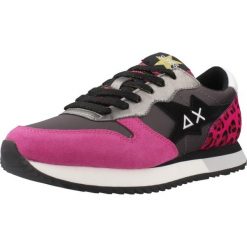 Buty SUN68 STARGIRL ANIMAL Rose. Czerwone obuwie sportowe damskie SUN68, bez wzorów, ze skóry, na fitness i siłownię. Za 347.99 zł.