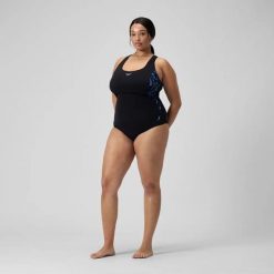 Damski kostium kąpielowy 1-częściowy Speedo End+ Place Medalist. Niebieskie kostiumy jednoczęściowe damskie Speedo, l, bez wzorów, z materiału, na fitness i siłownię. Za 257.50 zł.