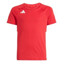 Koszulka dziewczęca adidas Hilo. Czerwone bluzki dla dziewczynek Adidas, bez wzorów, bez kołnierzyka, bez ramiączek. Za 224.00 zł.
