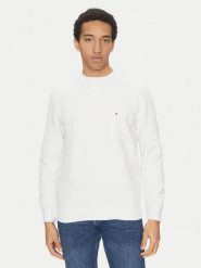 Tommy Hilfiger Bluza Essential MW0MW37232 Biały Regular Fit. Białe bluzy męskie Tommy Hilfiger, m, bez wzorów, z bawełny, bez kaptura. Za 309.99 zł.