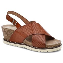 Brązowe Sandały Yokono Wygodne Buty Na Koturnie. Brązowe klapki damskie Yokono, bez wzorów, ze skóry, bez obcasa, na koturnie, bez zapięcia. Za 225.00 zł.
