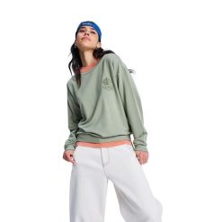 Dla Kobiety SURFING BY MOONLIGHT Zielony. Zielone koszulki sportowe damskie Roxy, m, bez wzorów, z elastanu, bez kołnierzyka, bez ramiączek. Za 219.99 zł.