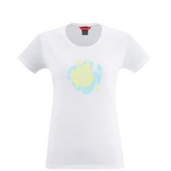 Koszulka damska Lafuma Pearl. Białe t-shirty damskie Lafuma, xs, z aplikacjami, z bawełny, klasyczne, bez kołnierzyka. Za 142.50 zł.