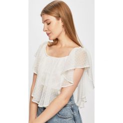Tally Weijl - Bluzka. Białe bluzki damskie TALLY WEIJL, m, bez wzorów, z poliesteru, bez kołnierzyka, bez ramiączek. Za 49.90 zł.