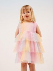 NAME IT Sukienka codzienna 13227292 Kolorowy Regular Fit. Sukienki dla dziewczynek Name it, bez wzorów, z syntetyku, bez ramiączek. Za 89.99 zł.