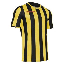 Koszulka Macron trevor. Czarne koszulki sportowe męskie Macron, bez wzorów, bez kołnierzyka, bez ramiączek, do piłki nożnej. Za 227.00 zł.