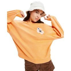 Bluza z okrągłym dekoltem dla Kobiety LINEUP Pomarańczowy. Brązowe bluzy damskie Roxy, na zimę, m, bez wzorów, z bawełny, bez kaptura. Za 259.99 zł.