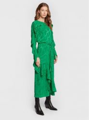 Zadig & Voltaire Sukienka codzienna Ritana WWDR01167 Zielony Regular Fit. Zielone sukienki damskie Zadig & Voltaire, na co dzień, s, bez wzorów, z jedwabiu, bez kołnierzyka, bez ramiączek, proste. Za 3,299.00 zł.