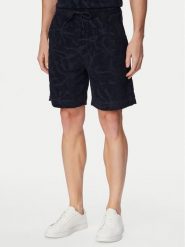 BOSS Szorty sportowe Se_Flower 50566816 Granatowy Regular Fit. Niebieskie krótkie spodenki sportowe męskie Boss, m, bez wzorów, z bawełny. Za 499.99 zł.