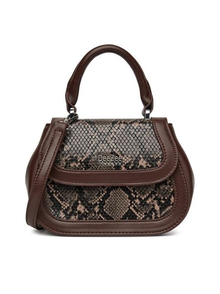 DeeZee Torebka DZE-S-005-07 Brązowy. Brązowe torebki do ręki damskie DeeZee, bez wzorów, z materiału, bez dodatków. Za 129.99 zł.