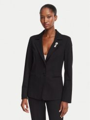 Marella Marynarka Gommoso 2623916034 Czarny Slim Fit. Czarne żakiety damskie Marella, bez wzorów, z syntetyku. Za 1,354.00 zł.