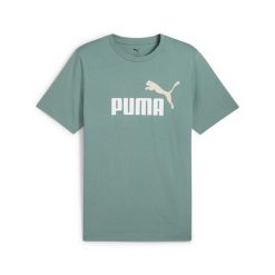 Puma Koszulka Ess 2 Color No.1 Logo 68470830. Zielone koszulki sportowe męskie Puma, s, bez wzorów, z bawełny, bez kołnierzyka, bez ramiączek. Za 92.00 zł.