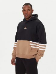 Adidas Bluza JY2797 Beżowy Loose Fit. Brązowe bluzy męskie Adidas, m, bez wzorów, z bawełny, bez kaptura. Za 299.99 zł.