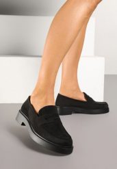 Czarne Mokasyny z Ozdobnym Paskiem Felzivia. Czarne mokasyny damskie Born2be, eleganckie. Za 89.99 zł.