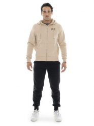 Bluza z bawełna z kaptur na co dzień na siłownię. Brązowe bluzy męskie LEONE 1947 APPAREL, l, bez wzorów, z bawełny, bez kaptura, na fitness i siłownię. Za 210.46 zł.