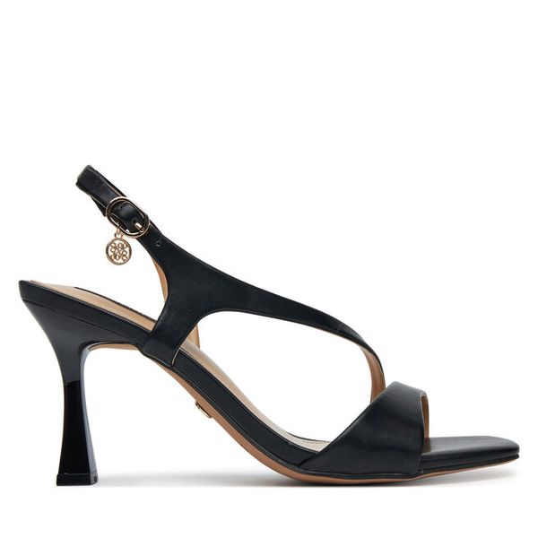 Sandały Nine West. Czarne sandały damskie Nine West, bez wzorów, bez obcasa, na szpilce, bez zapięcia. Za 229.99 zł.