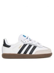 Adidas Sneakersy Samba Og Cf El I JQ3191 Biały. Białe buty sportowe dziewczęce Adidas, bez wzorów, ze skóry, bez zapięcia. Za 239.99 zł.