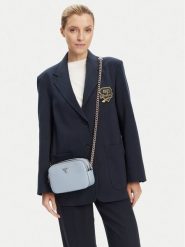 Guess Torebka Noelle II HWZG96 72140 Błękitny. Niebieskie torebki do ręki damskie Guess, z aplikacjami, ze skóry, wizytowe, bez dodatków. Za 289.99 zł.